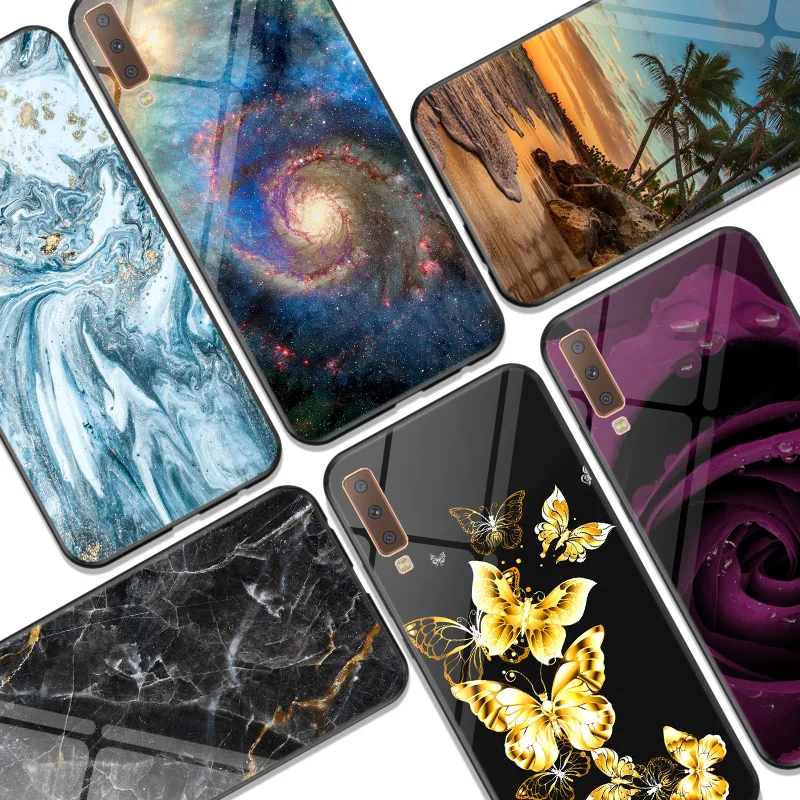 

Luxury sFor Samsung A50 Silicon Case For Samsung A7 2018 Cover A6 A8 Plus A9 2018 Phone Case A70 A40 A30 A20 A10 A3 A5 2017 Case