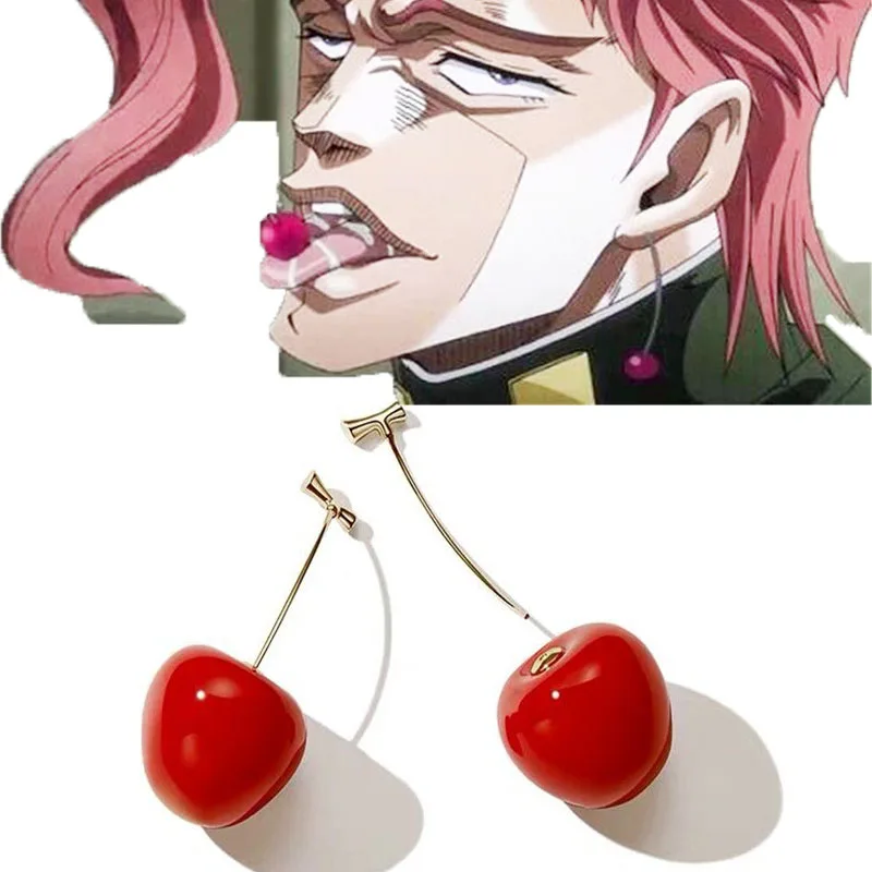 Cosplay Anime JoJo's jojo Bizarre Adventure Kujo Jotaro earring Halloween Christmas Party woman Adult ear drop costume prop |