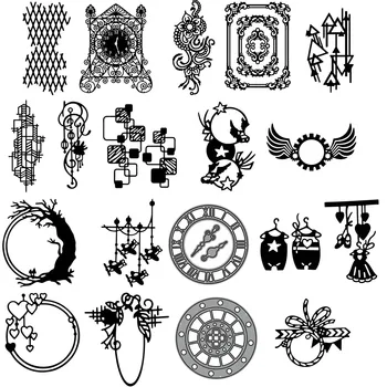

Metal cutting dies Various geometric shapes 2 mold Scrapbook paper craft knife mould blade punch stencils die