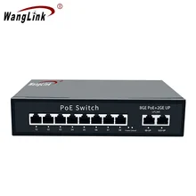 Wanglink 8 Порты и разъёмы коммутатор питания через Ethernet 96/120W встроенный блок осуществляется в максимально короткие сроки CCTV сеть Ethernet 48V 10/100/1000M для Hikvision IP Камера