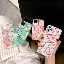Роскошный Мраморный чехол для телефона для iphone 11 Pro Max XS Max X XR 7 8 Plus 8 Plus 7Plus 6 S 6 S чехол силиконовый чехол