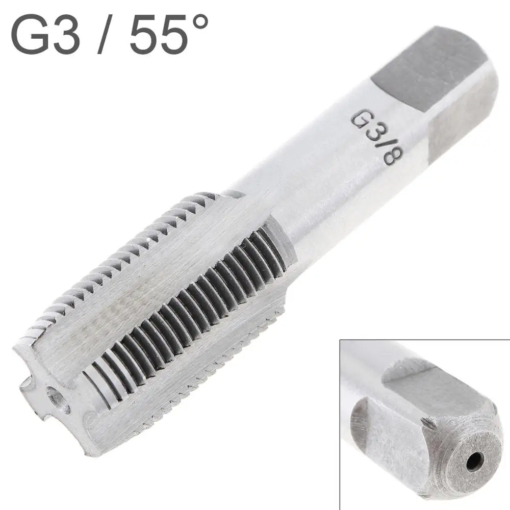 G3 G1/2 G1/4 G1/8 G3 G3/4 резьбовой кран 55 градусов высокоскоростная стальная труба пластина G Tap ручной нарезающий инструмент ремонтная машина - Цвет: G3