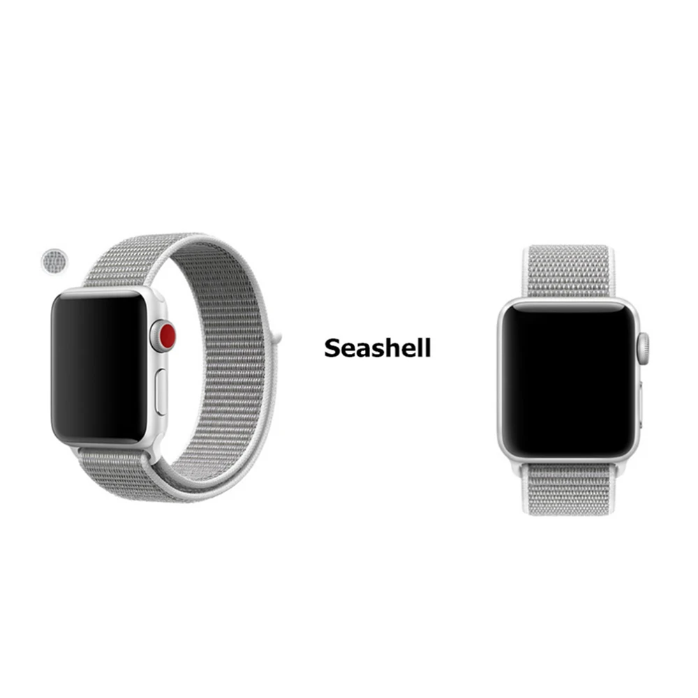 Нейлоновый ремешок для Apple Watch Band IWatch 4 Band 42 мм Спортивная петля ремешок для часов аpple 3 2 1 Аксессуары