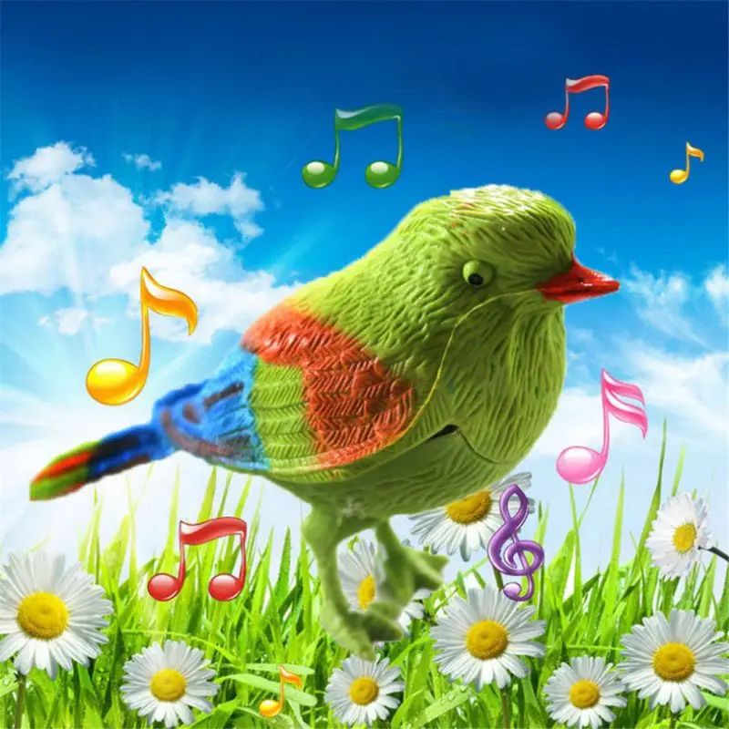 Singing Bird Toys Cute Singing Bird Interactive Electronic Toys Simulation Bird Voice Control Music Educational Toys For Baby Kids Gift Funny Toy