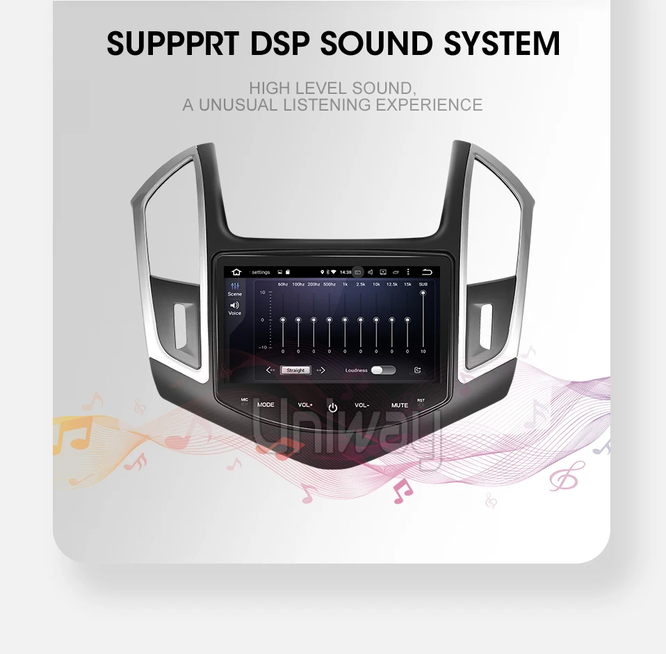 Uniway DSP ips android 9,0 автомобильный dvd gps для Chevrolet Cruze 2013 автомобильный Радио gps Навигация стерео с рулевым колесом