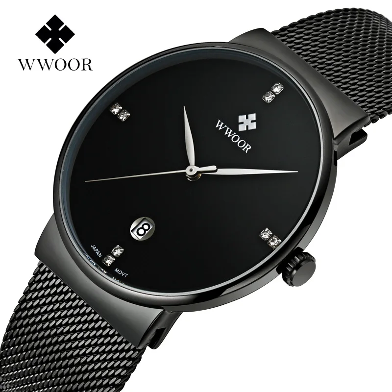 

High Quality Brief Style Men Watch Quartz Fashion Waterproof Milance Loop Strap Men's Business Watches Luxury Wristwatch For Men