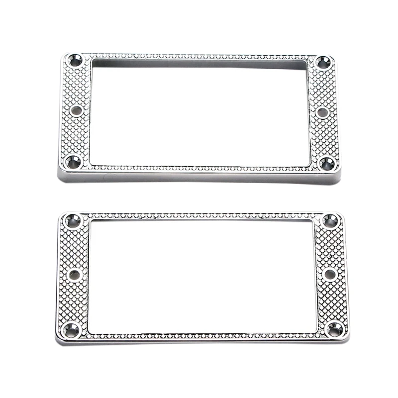 

2Pcs Humbucker Pickup Ring Metal Curved Bottom Frame for LP PRS Guitar Parts