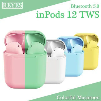 

Inpods12 Colorful TWS Wireless Bluetooth 5.0 Earphones Super Bass Sound Earbuds for Smart Phone PK i7s i9s i11 i12