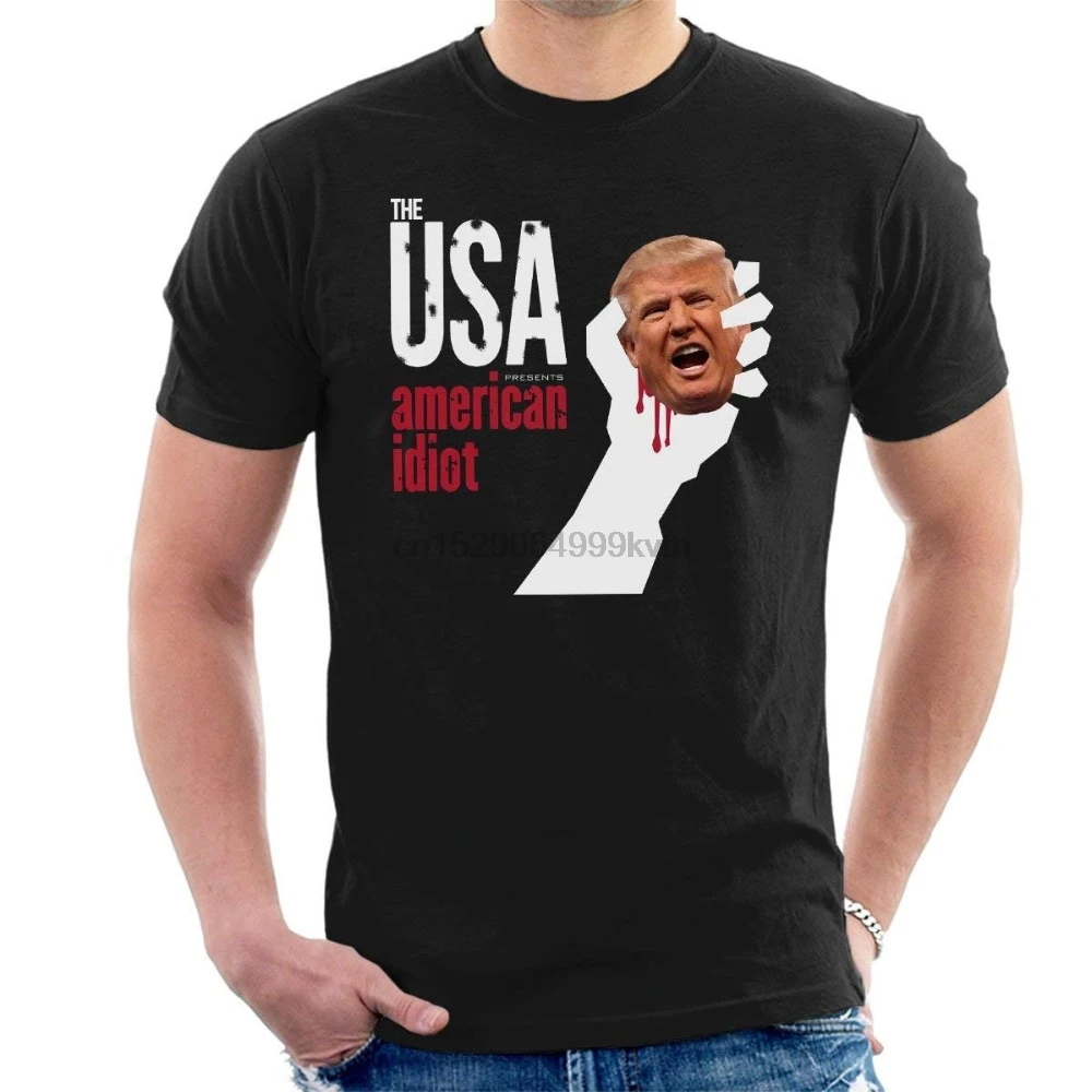 Дональд Трамп Американский диод Зеленый День Новый унисекс Забавные топы