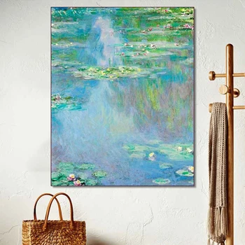 

diy Diamond Painting France Monet Water Lily Diamond mosaic Full Square Round Embroidery 3d Pictures of rhinestone home decor