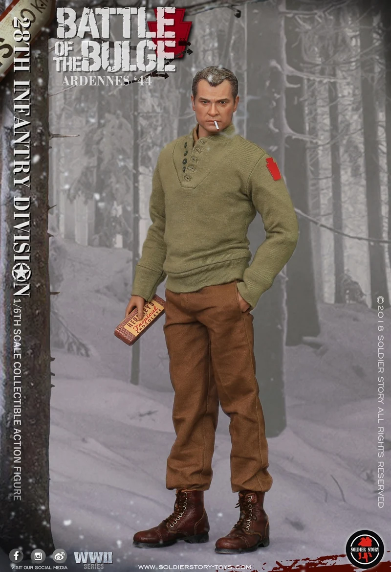 SoldierStory SS111 1/6 армии США 28-я стрелковая дивизия Арденны 1944 солдатская фигурка коллекция Второй мировой войны военные фигурки