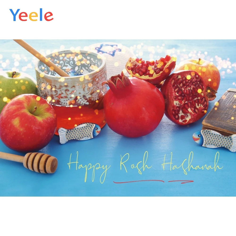 Фоны для фотосъемки Yeele счастливый Рош хазана рыбы медовые фрукты рог