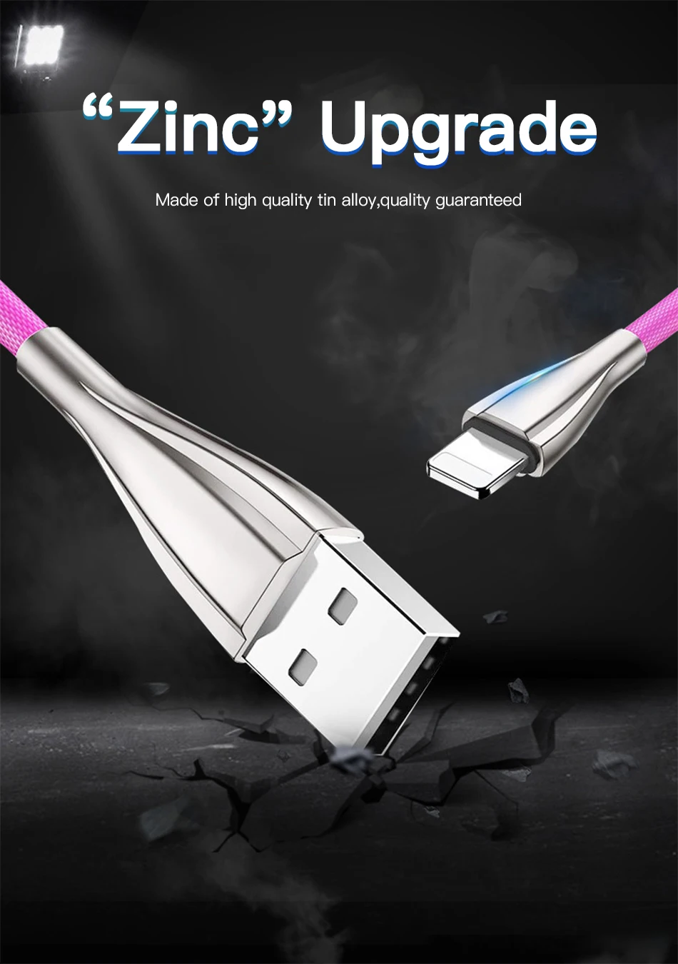 ACCEZZ 3A USB кабель для быстрой зарядки для iPhone 7 8 11 Pro Max XR X XS type C для samsung S7 Xiaomi Micro USB кабели для передачи данных и зарядки