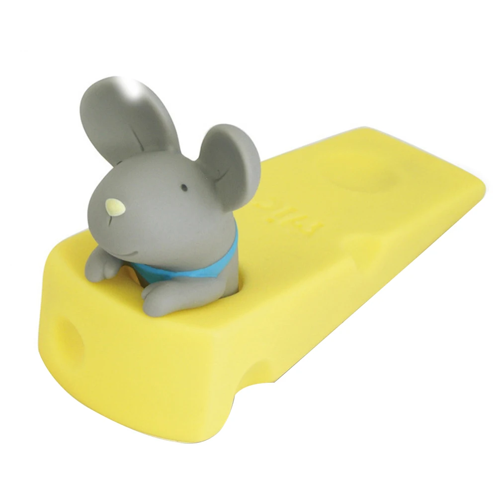 Cute Cartoon Mouse Pig Door Stopper Safety Wedge Doorstop Pvc Child Foot Safe Baby Protect Lovely Colorful Designs Home Office
