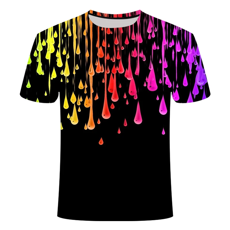 

2019 black / red square short-sleeved 3d printing hip hop funny men's T-shirt casual summer T-shirt men / women's shirt T-shirt