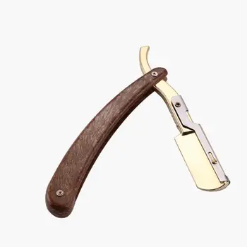 

Hair Cut Razors Shaving Straight Edge Metal Plastic Razor Handle Beard Shaver Knife Grip Facial Hair Eyebrow Shaving Tool