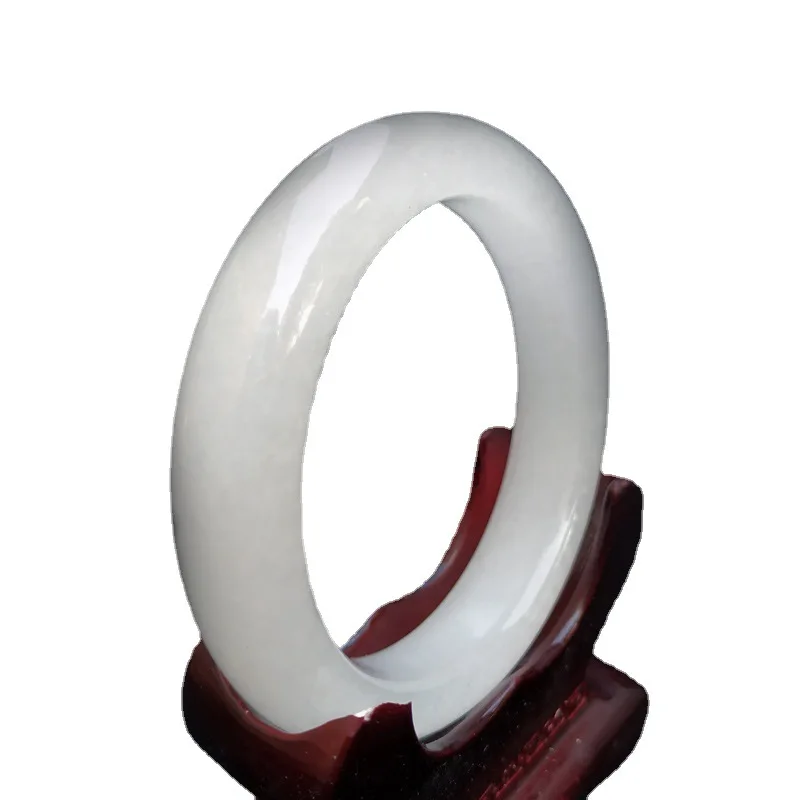 Sichuan white jade bracelet Afghan white marble Bracelet  QUARTZ  Bangles  Women
