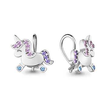 

AQUAMARINE earrings with cubic zirconia, spinel, silver 925