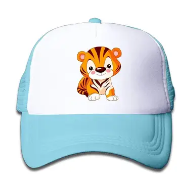 

TSDFCMesh Baseball Cap Snapback Hats Cute Little Tiger Boys-Girl Adjustable,SkyBlue,One Size