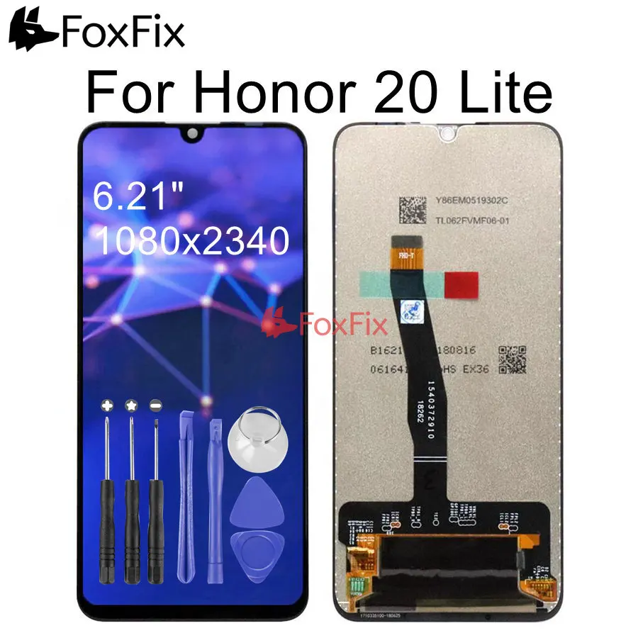 

Original Display For Huawei Honor 20 Lite LCD Display Touch Screen Digitizer For Honor 20 Lite LCD Screen 20i Replacement