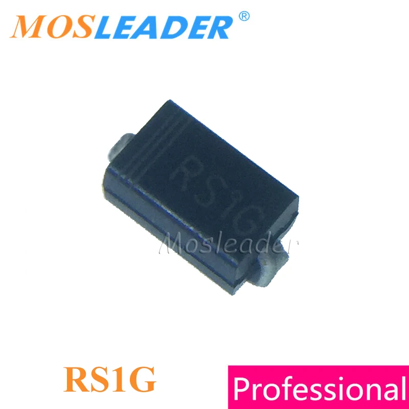 

Mosleader RS1G SMA DO214AC 2000 шт., DO214AC 1A 400 В, высокое качество