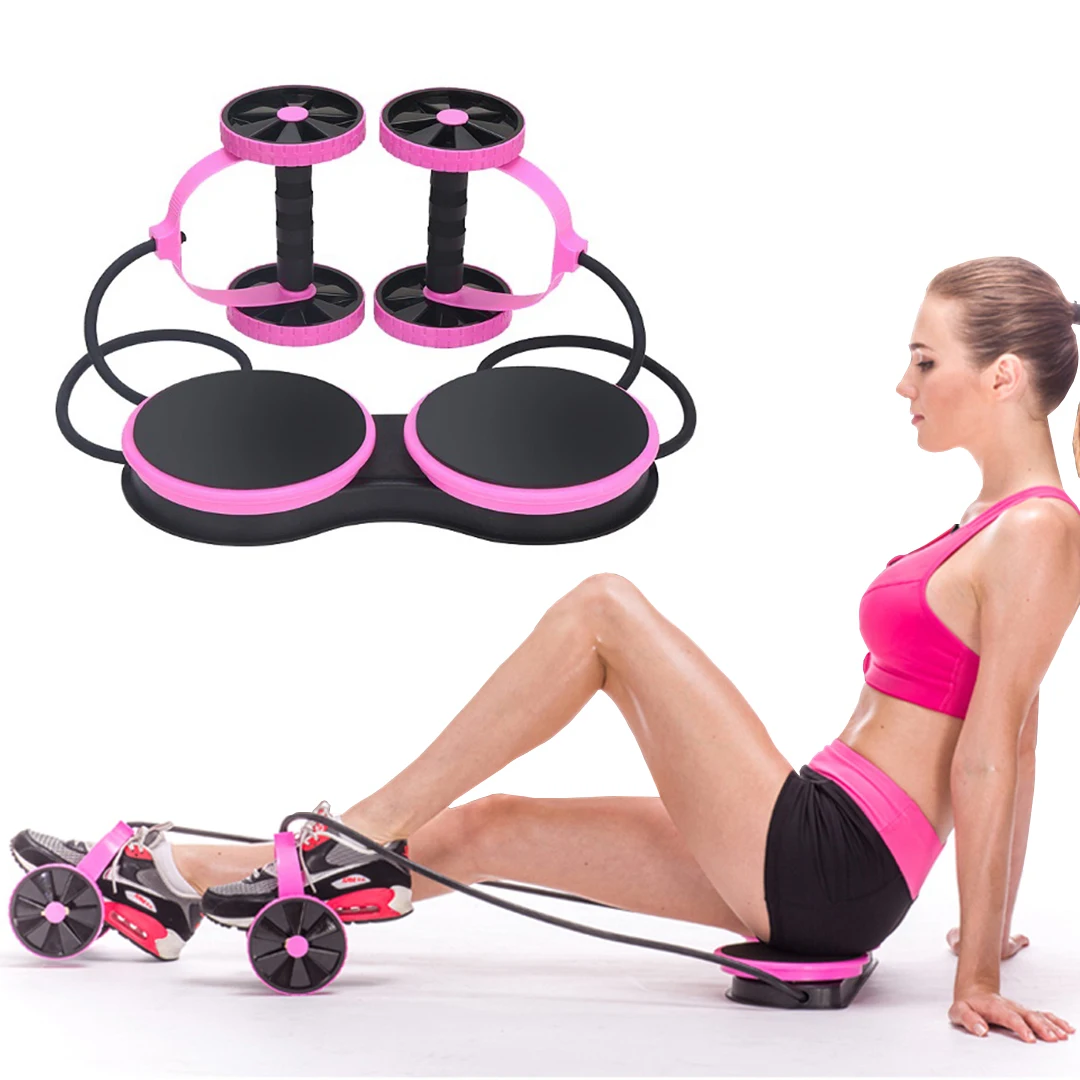 

Abdominal Wheel AB Roller Multifunctional Abs Crunch Trainer Home Gym Exercise Equipment for Waist Arms Abdomen Bodybuilding