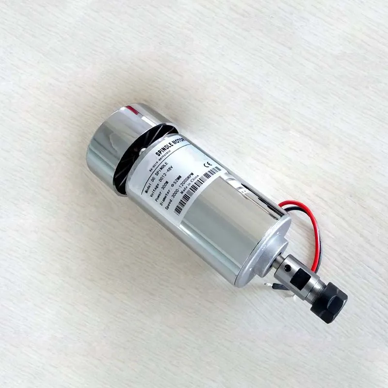 300 Вт мотор шпинделя Dc12-48V Er11 12000 об/мин 0.3квт шпиндель ЧПУ маршрутизатор мотор шпинделя ЧПУ мотор шпинделя
