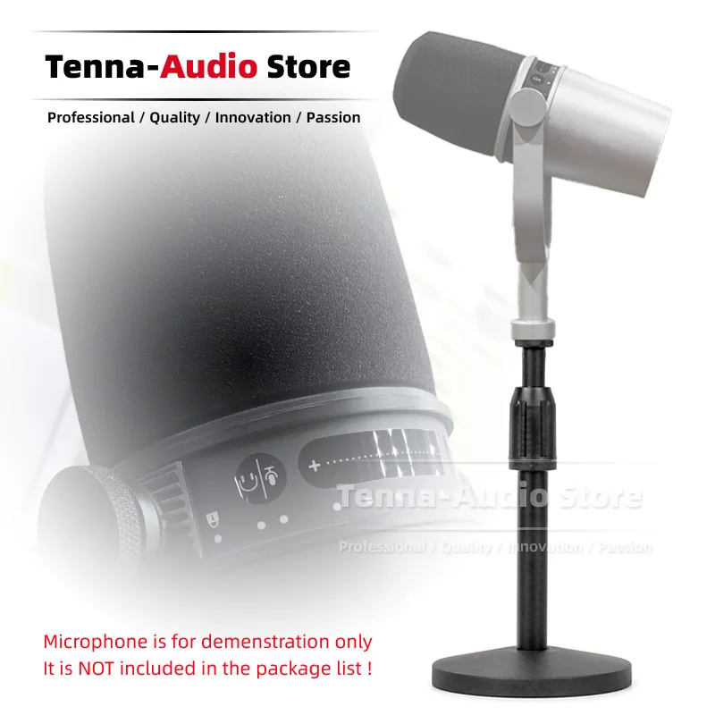 Per Shure Mv7 Mv 7 Supporto Per Microfono Da Scrivania Allungabile Usb Supporto Da Tavolo Base Rotonda Supporto Da Tavolo Per Braccio Da Braccio Con B