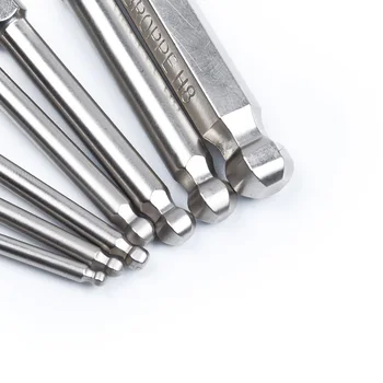 

7* Steel 65mm Hex Shank Magnetic Ball Head Screwdriver Bit 2-6mm Tools Durable