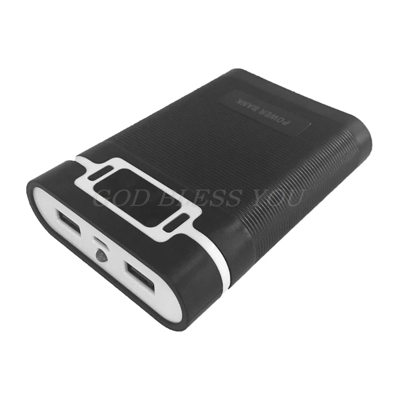 Портативный внешний аккумулятор с двумя USB портами и ЖК дисплеем 5 В 2 А|18650 diy|18650