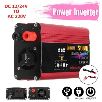 

1000W Car Home Auto Power Inverter DC 12/24V to AC 220V Peaks Modified Sine Wave Charger Converter Voltage Transformer Adapter