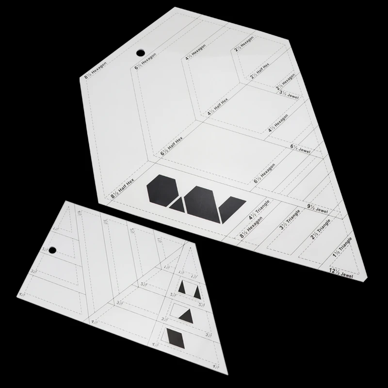 Patchwork Ruler wholesale 1pcs Acrylic Material Multifunction Quilting
