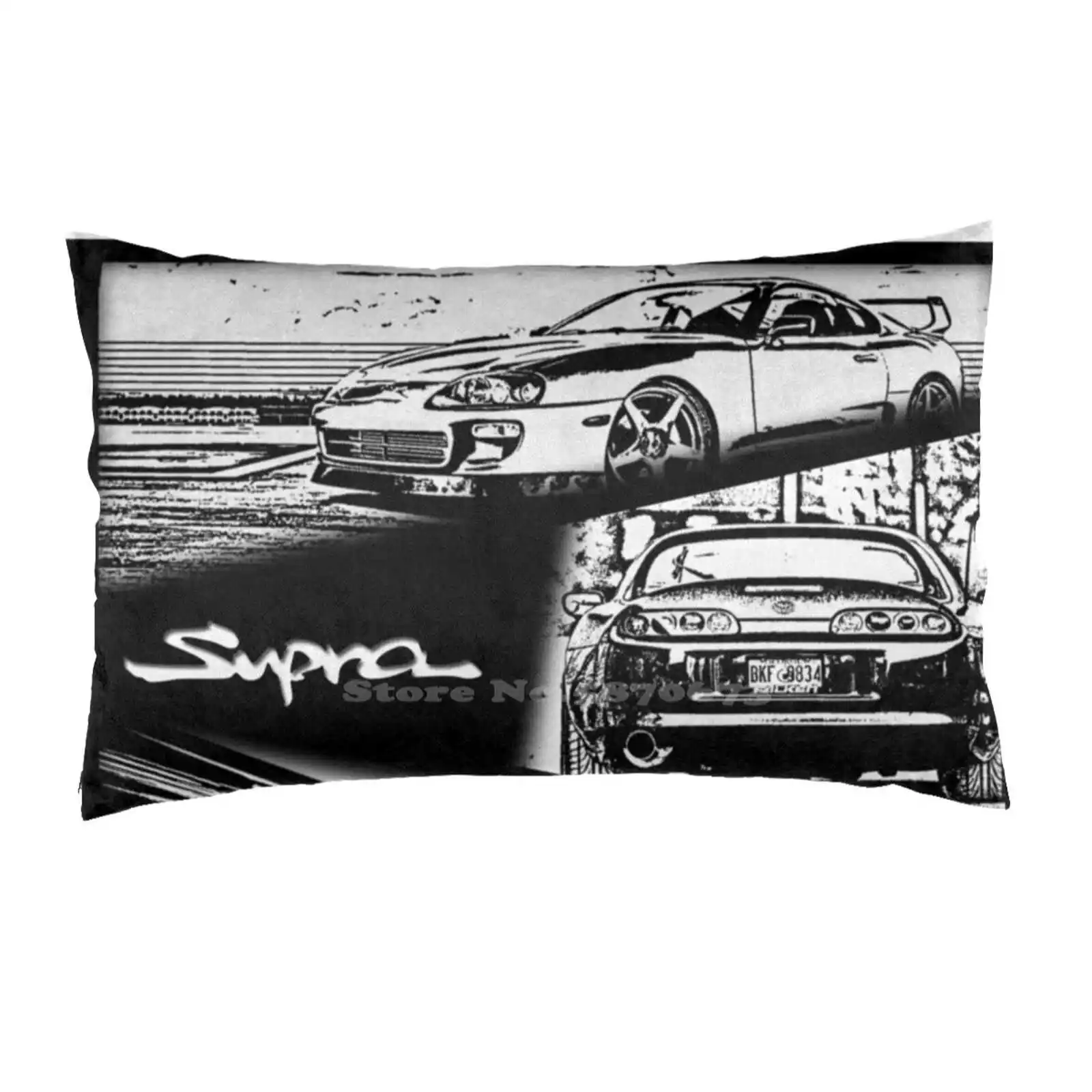 Toyota Supra Mk4 Divano Personalizzato Auto Casa Federe Mk4 Mark 4 Mark Iv Mark 4 Tuning Comic Comic Style