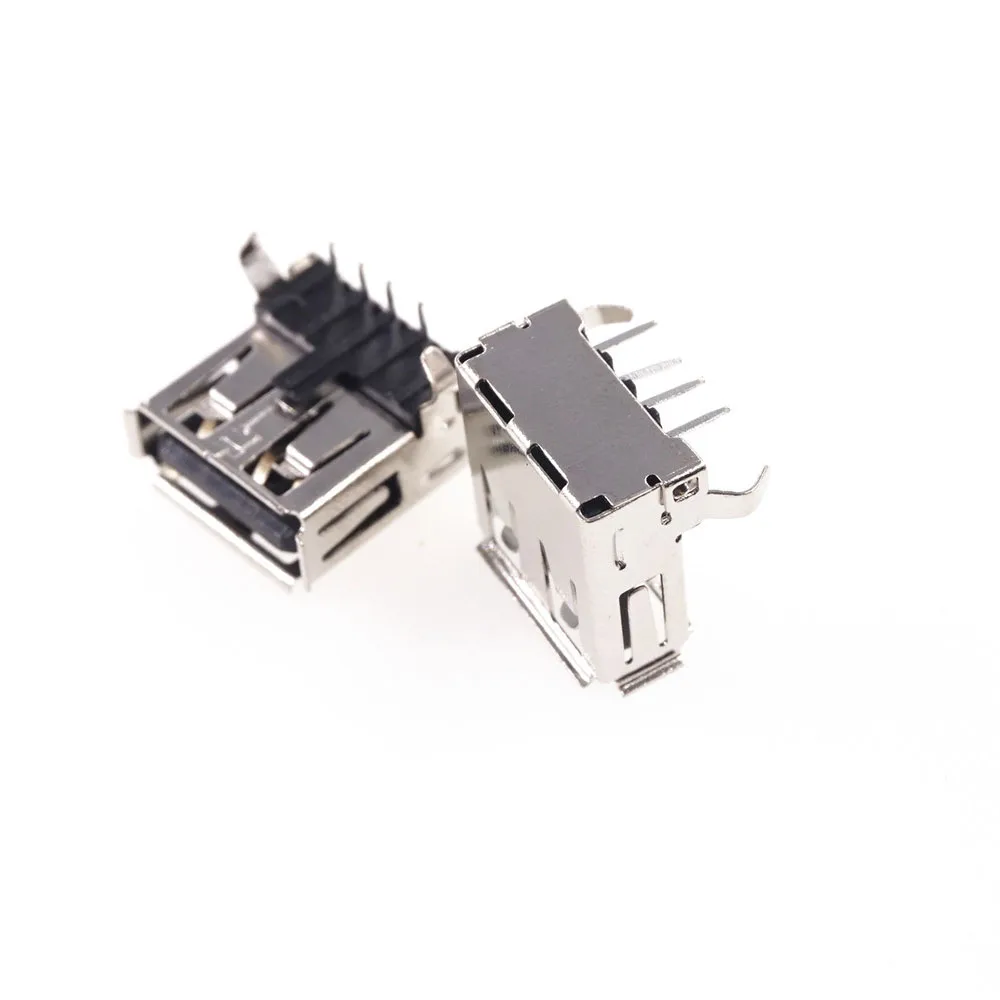 Разъем USB 2 0 типа A гнездо прямоугольный kink терминал через отверстия DIP PCB 1 порт 30 В