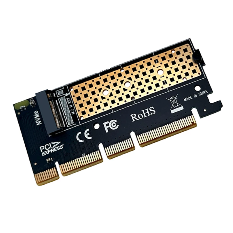 PICE to M2 어댑터 NVMe SSD NGFF PCIE M2 라이저 카드 어댑터 64Gb PCI Express 4.0 X4 X8 X16 지원 2230 2242 2260 2280 m.2 NVME