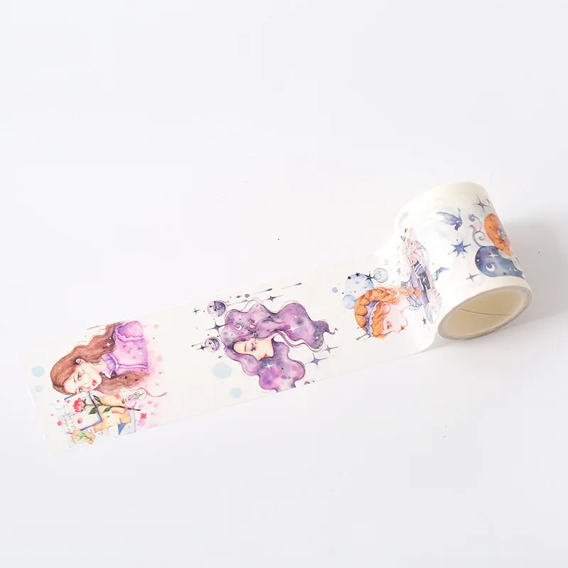 Креативная Милая настольная маскирующая лента Kawaii DIY Украшение дневник Васи лента мультяшная бумажная наклейка для девочек стационарная 024086 - Цвет: 12