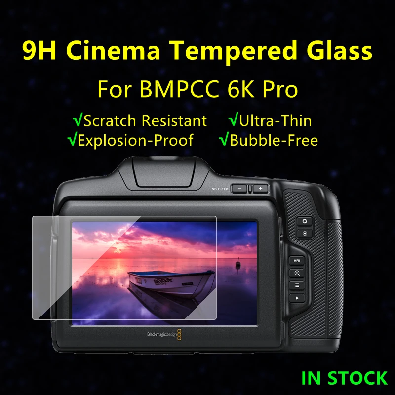 Bmd Bmpcc 6K Pro Protezione Dello Schermo In Vetro Temperato Per Fotocamera Protettiva Per Blackmagic Design Pocket Bmpcc 6K Pro Cinema Camera