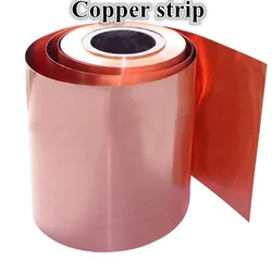 Pure Copper Red Copper Strip High Electrical And Thermal Conductivity Copper Foil Grounding Copper Sheet Laser Cut Copper Gasket