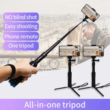 

Universal 23.5-81cm Multifunction All-in-one Aluminum Tripod Handheld Monopod Holder For GoPro 7 OSMO Action Camera Smartphone