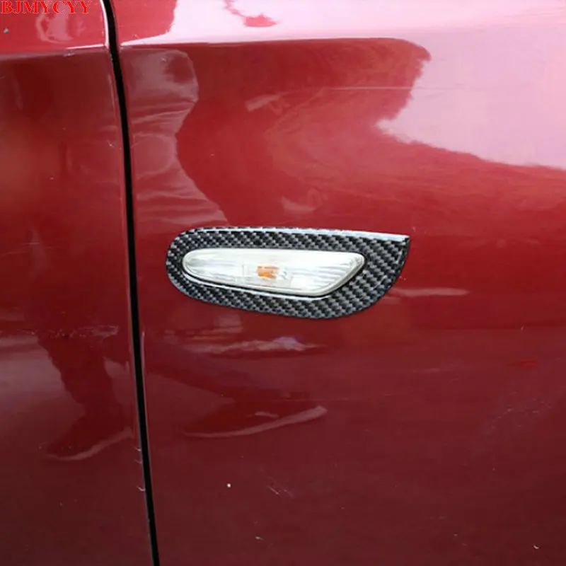 

BJMYCYY 2PCS/SET Carbon fiber decorative frame of automobile steering light for BMW 3 Series E90 2005-2012