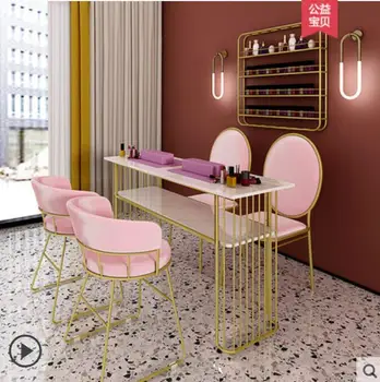

Net red modern simple manicure table beauty salon manicure table chair set