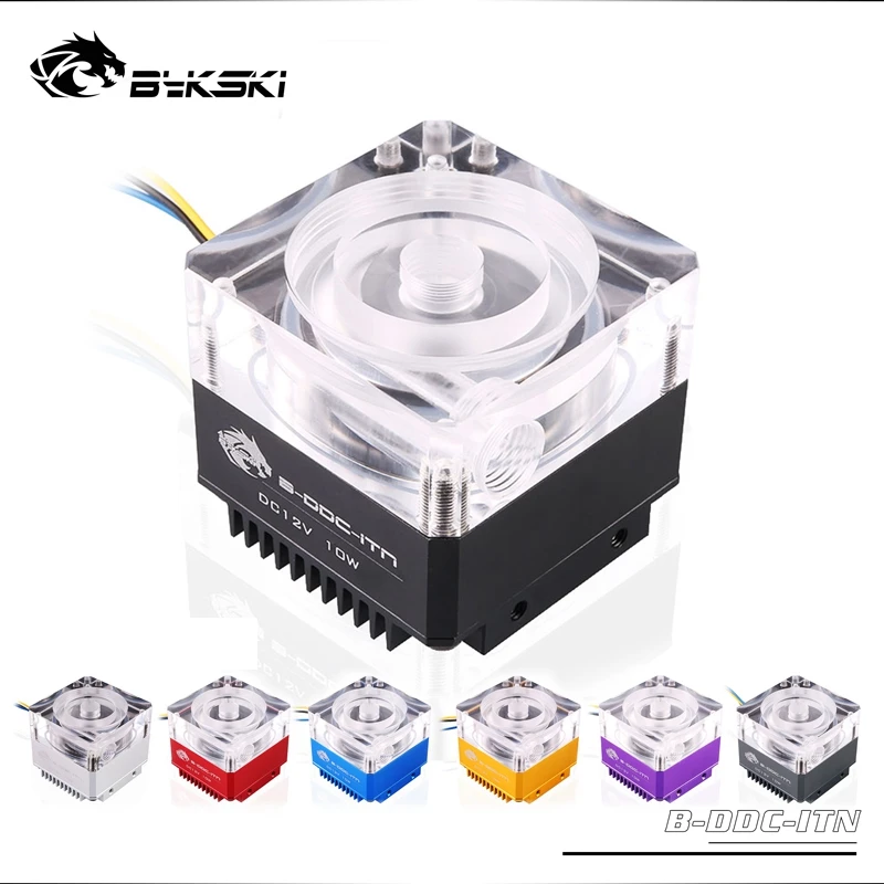 Насос DDC Bykski TDP10W 12 В постоянного тока 3 5 м 5000 л/ч радиатор размер 62*62*59 мм поддержка