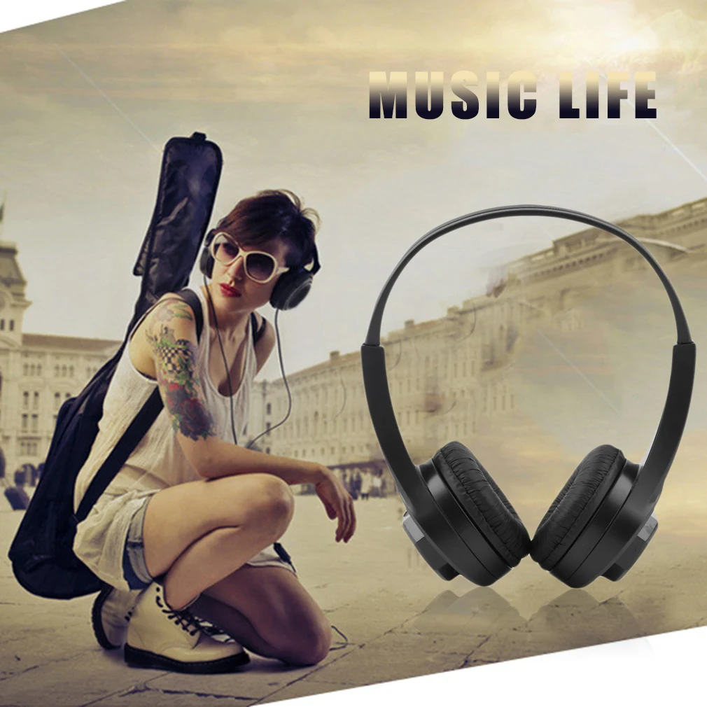 3,5 мм Регулируемая гарнитура наушники TF карта MP3 плеер стерео музыкальные наушники для компьютера шумоподавление