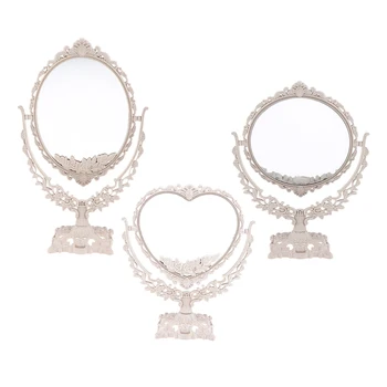 

Tabletop Vanity Makeup Mirror Double Side 360 Degree Swivel Cosmetic Mirrors