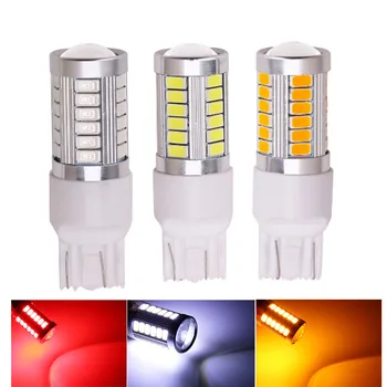 

2Pcs T20 7440 7443 Car LED Turn Signal Light Reverse Light Brake lamp Bulds 33SMD 5630 White Red Yellow DC12V