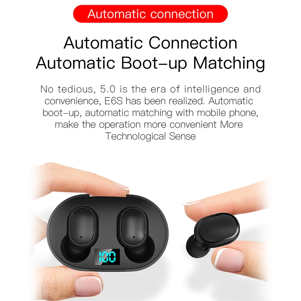 A6s/E6S наушники для Xiaomi Redmi Airdots Xiaomi беспроводные наушники Bluetooth 5,0 с шумоподавлением для Xiaomi huawei Iphone
