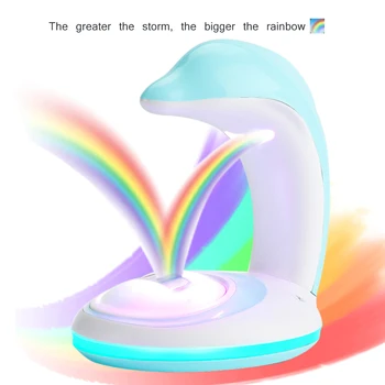

Dolphin Colorful Projection Lamp LED Novelty Rainbow Star Night Light Scallop Atmosphere Lamp Rainbow Projector Holiday Lighting