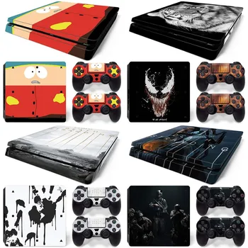 

Hot selling skin sticker Vinyl skin sticker For PS4 Slim Sticker Console+2 controller Skin Sticker
