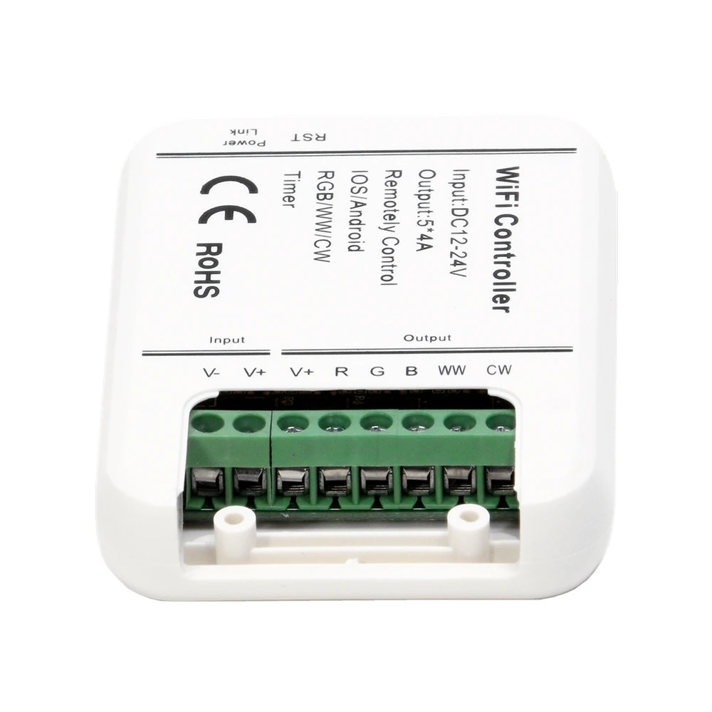 DC12V 24V Wifi светодиодный пульт управления RGB/RGBW/RGBWW полоса 16 миллионов цветов Режим музыки и таймера Wifi управление IOS/Android смартфон