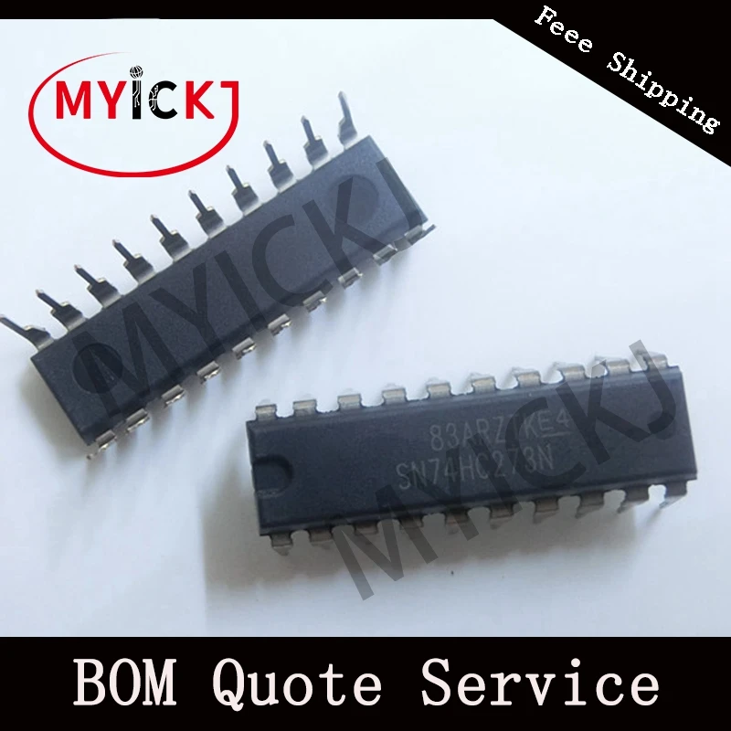 10 шт. SN74HC273N OCTAL D-TYPE Вьетнамки с прозрачной микросхемой DIP20